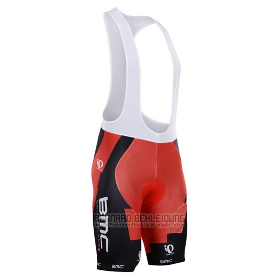 2015 Fahrradbekleidung BMC Shwarz und Orange Trikot Kurzarm und Tragerhose